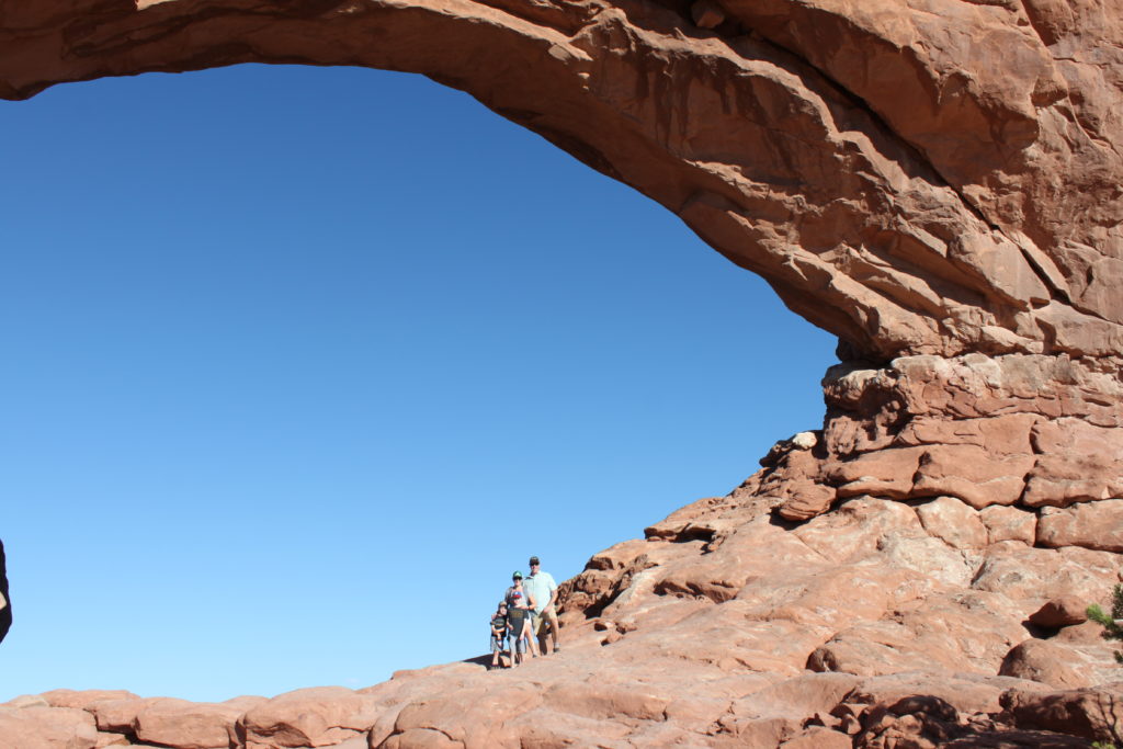 family Visit to Arches National Park ad Moab, UT