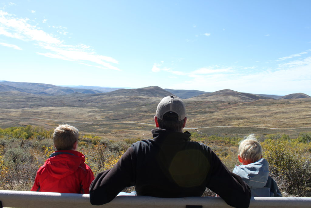 Family Visit to Fossil Butte National Monument