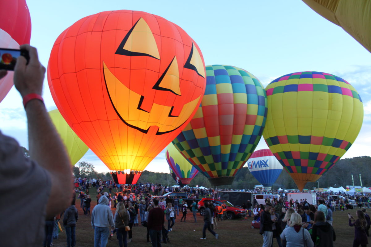 At The North Carolina Balloon Festival