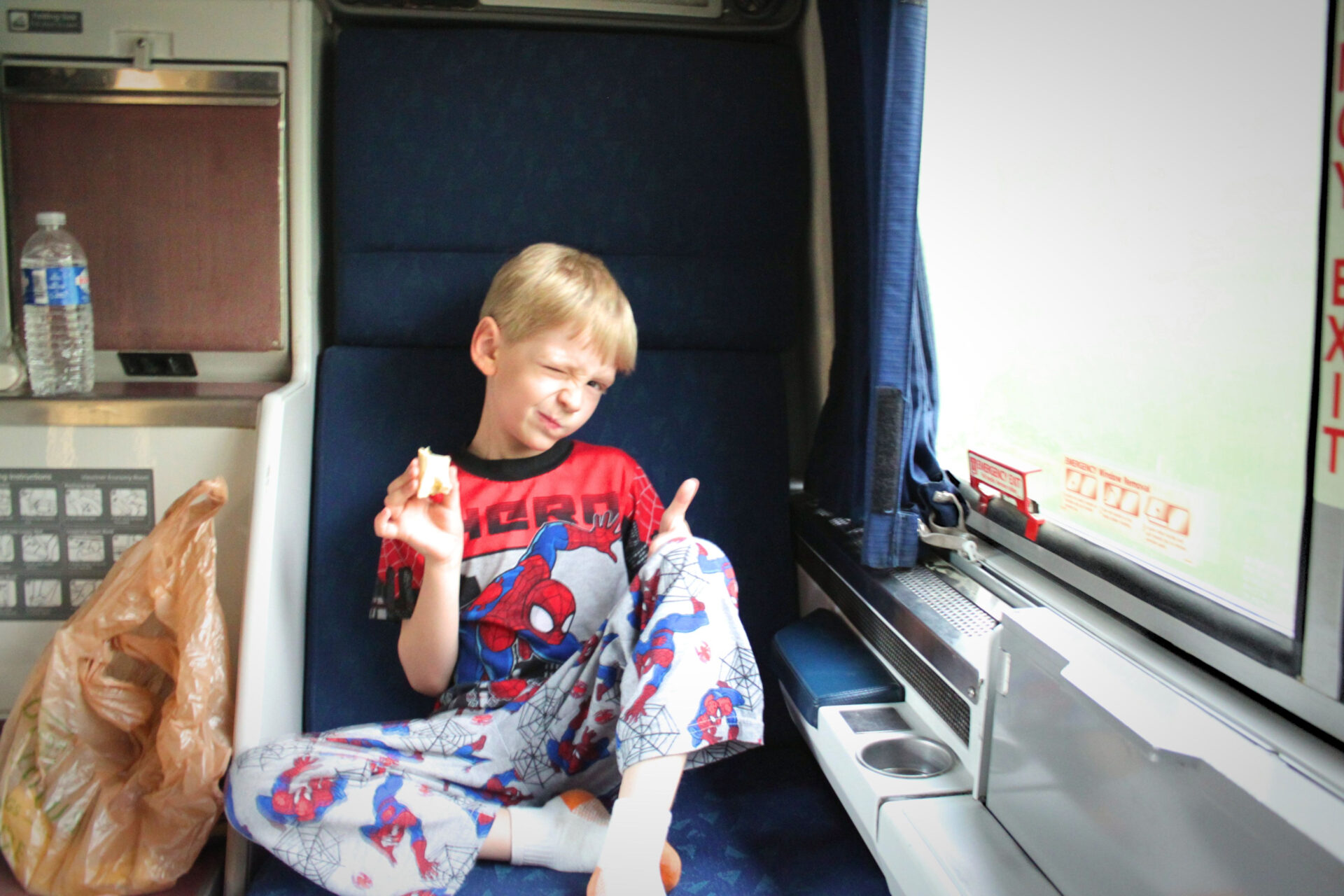 Overnight Travel on an Amtrak Train with Kids: The Roomette