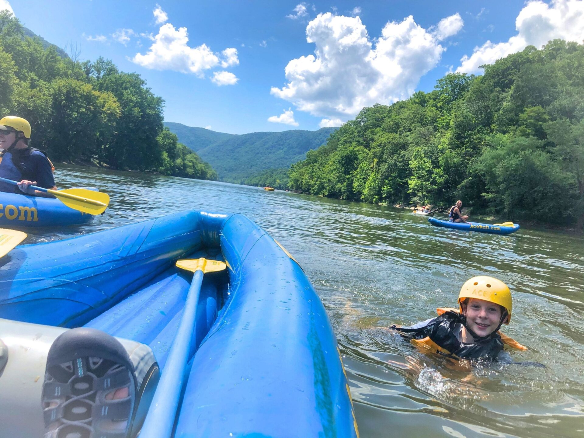 Family Whitewater Rafting Trip & Exploring the New River in West Virginia