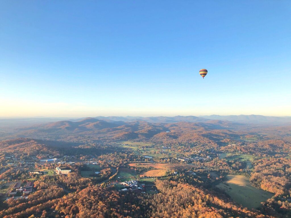 Hot Air Balloon Ride Over Charlottesville