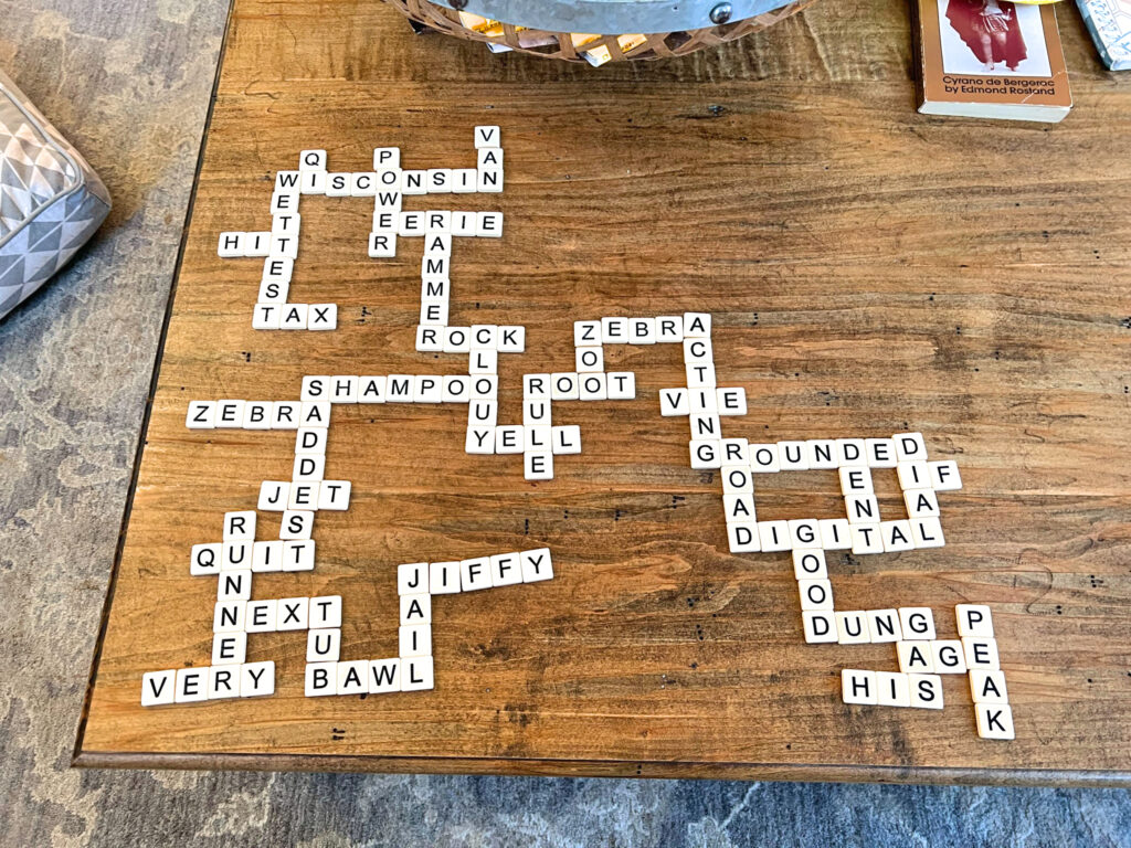 Bananagrams and family games