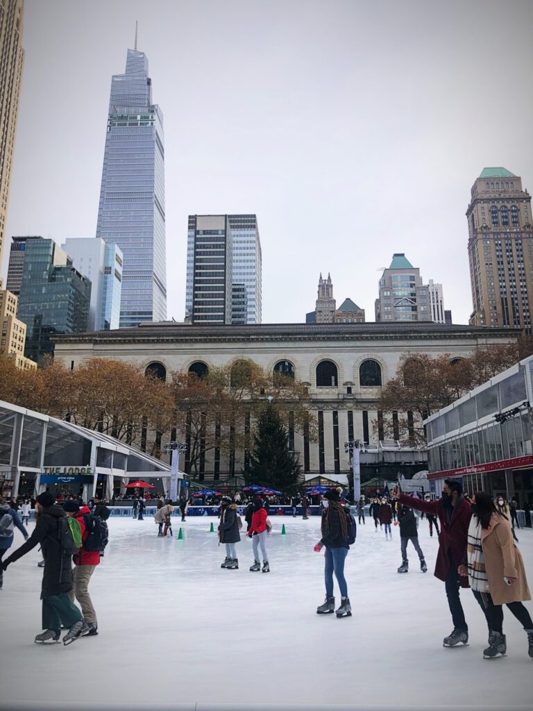 Ice Skating Bryant Park NYC