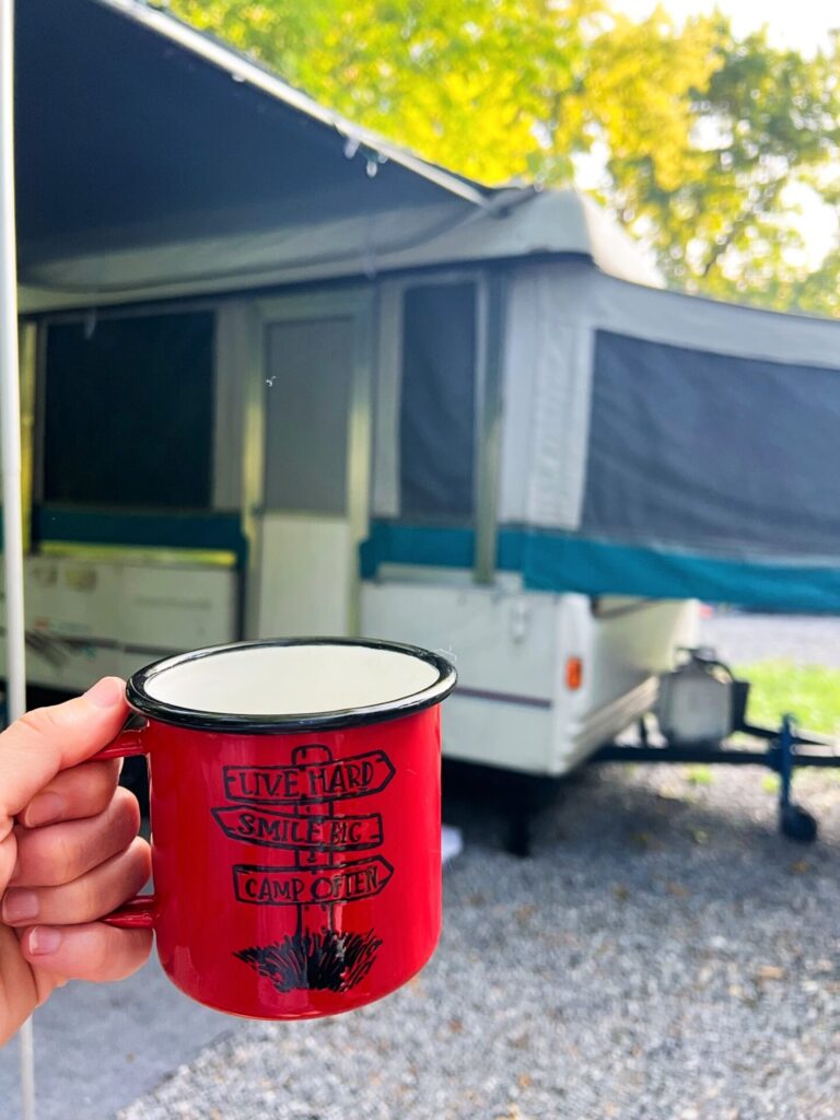 camping at Hersheypark, PA