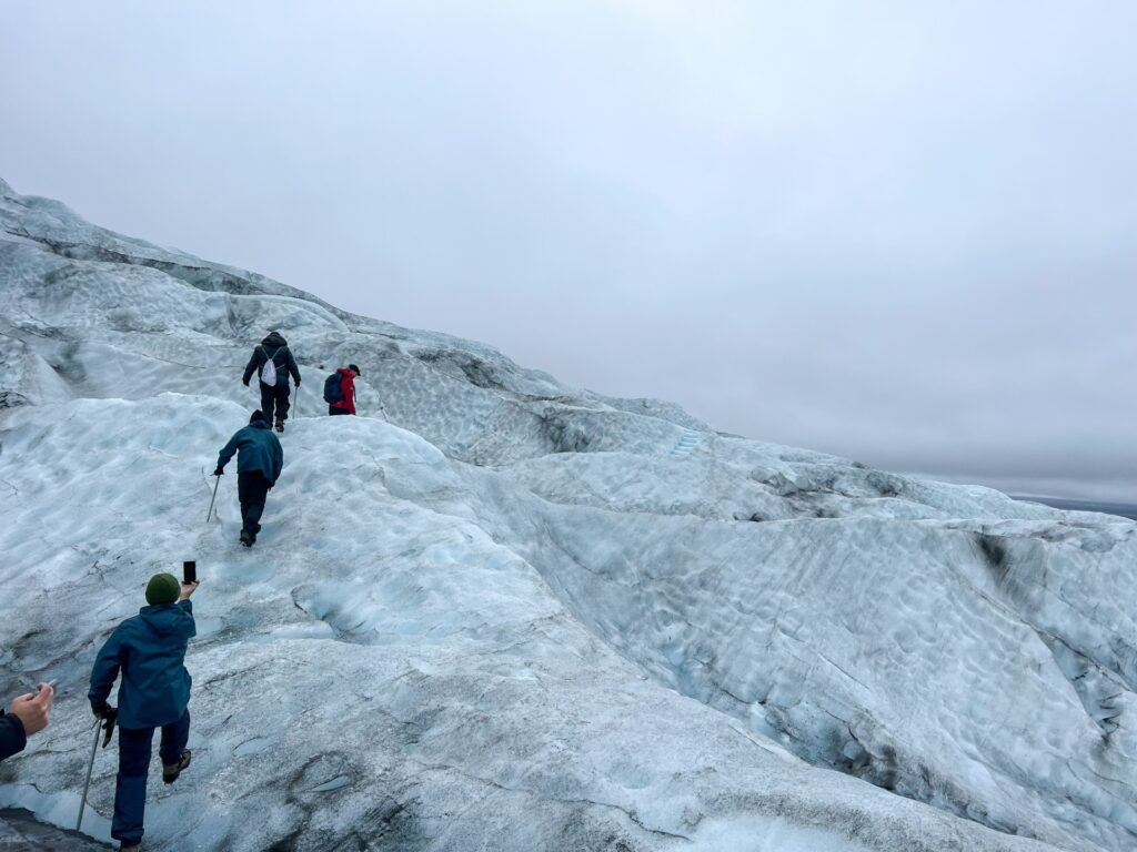 Hiking on a Glacier Skaftafell Iceland