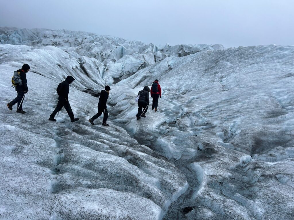 Hiking on a Glacier Skaftafell Iceland