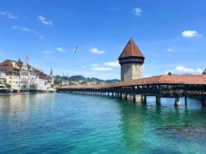 Chapel Bridge in Lucerne Switzerland