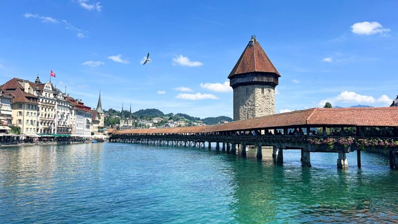 Chapel Bridge in Lucerne Switzerland