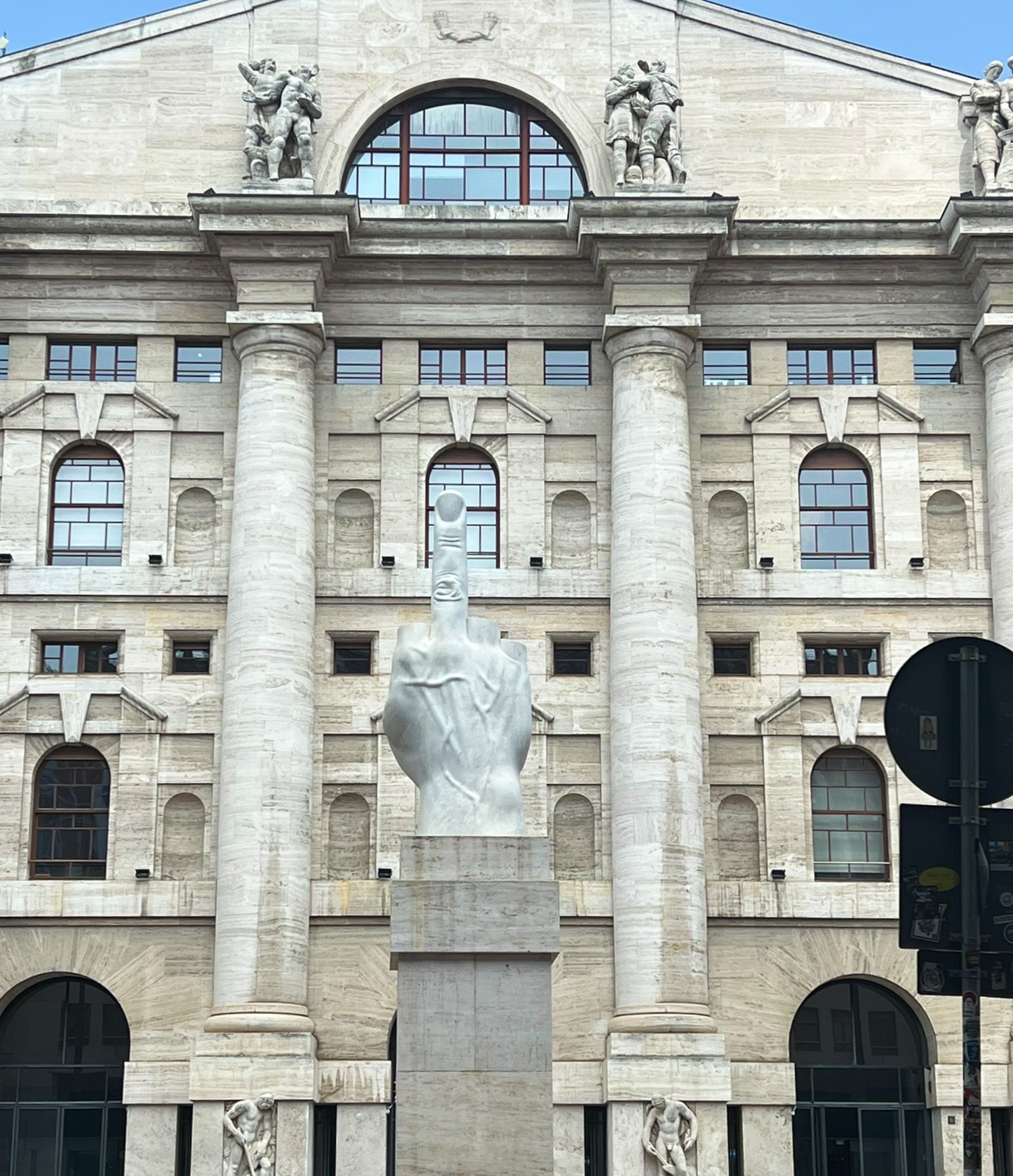 famous Milan statue