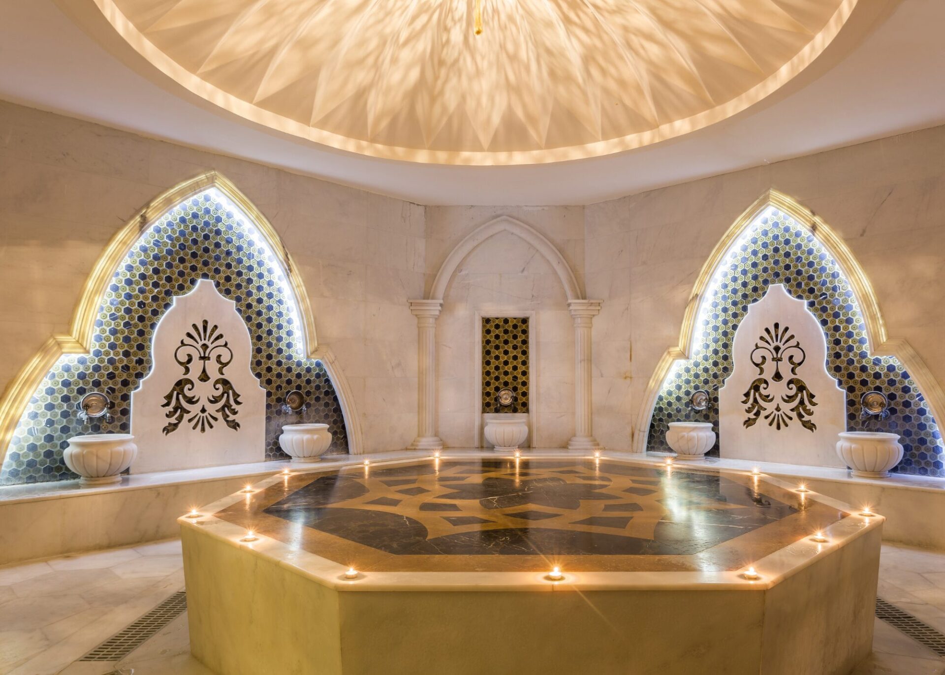 inside a Turkish bath