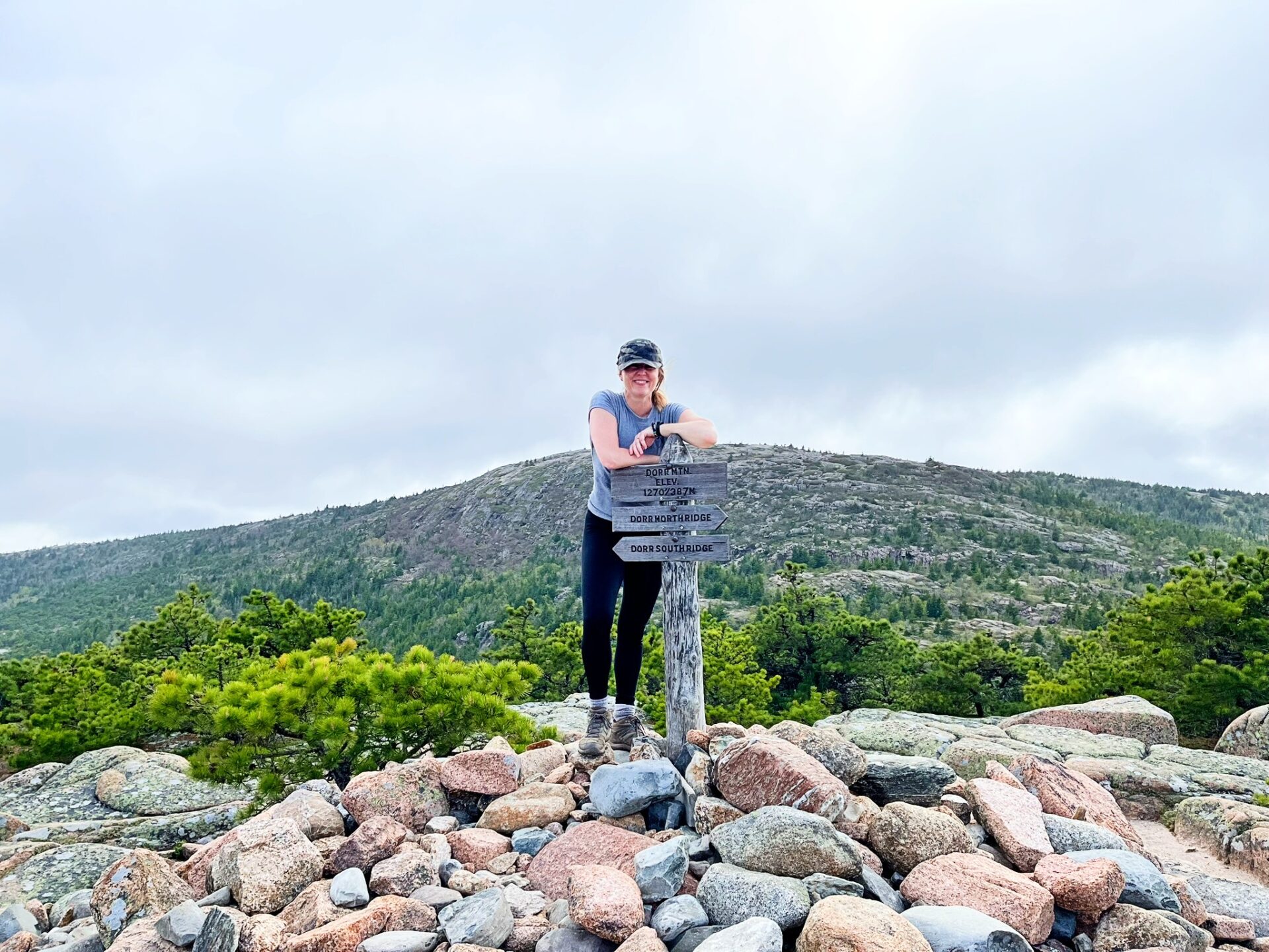 Hiking Dorr Mountain