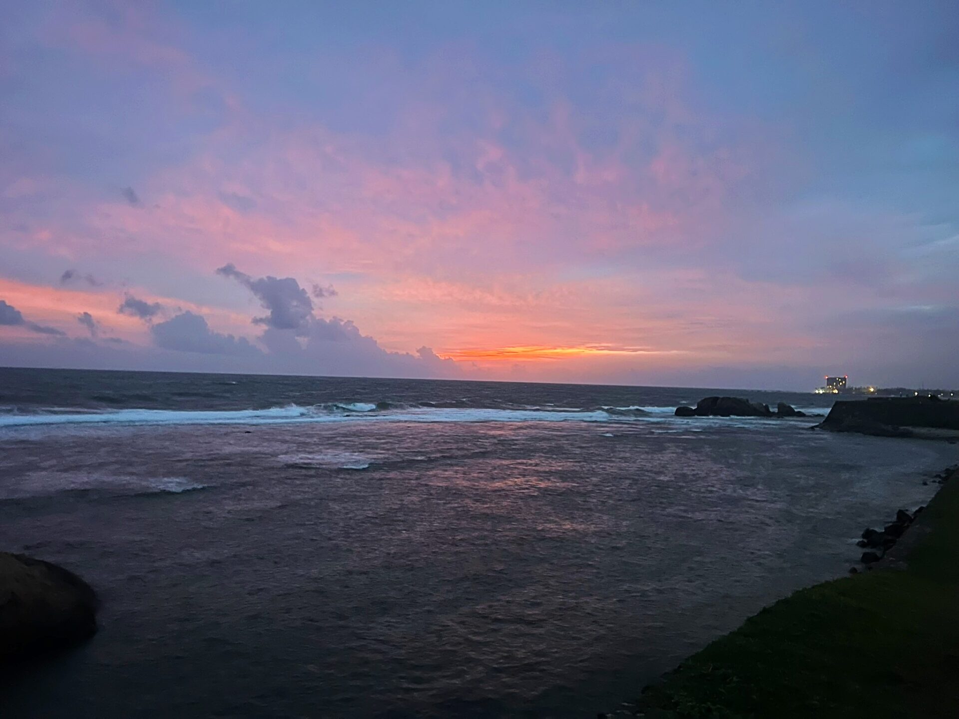 Sun set Galle Sri Lanka