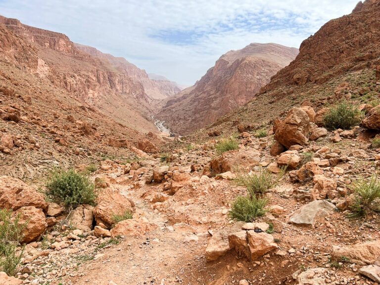 Hiking in Todra Gorge