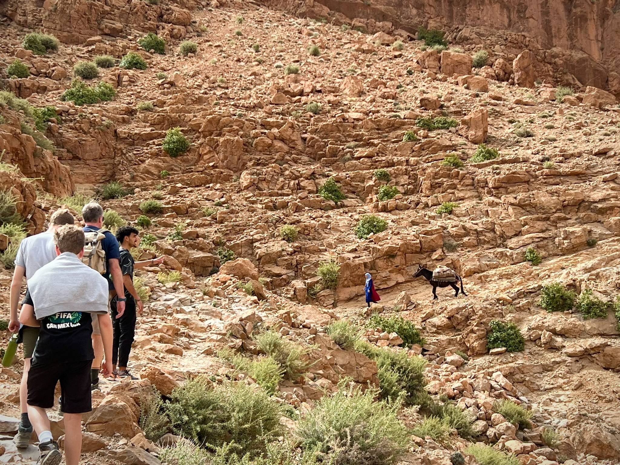 Hiking in Todra Gorge