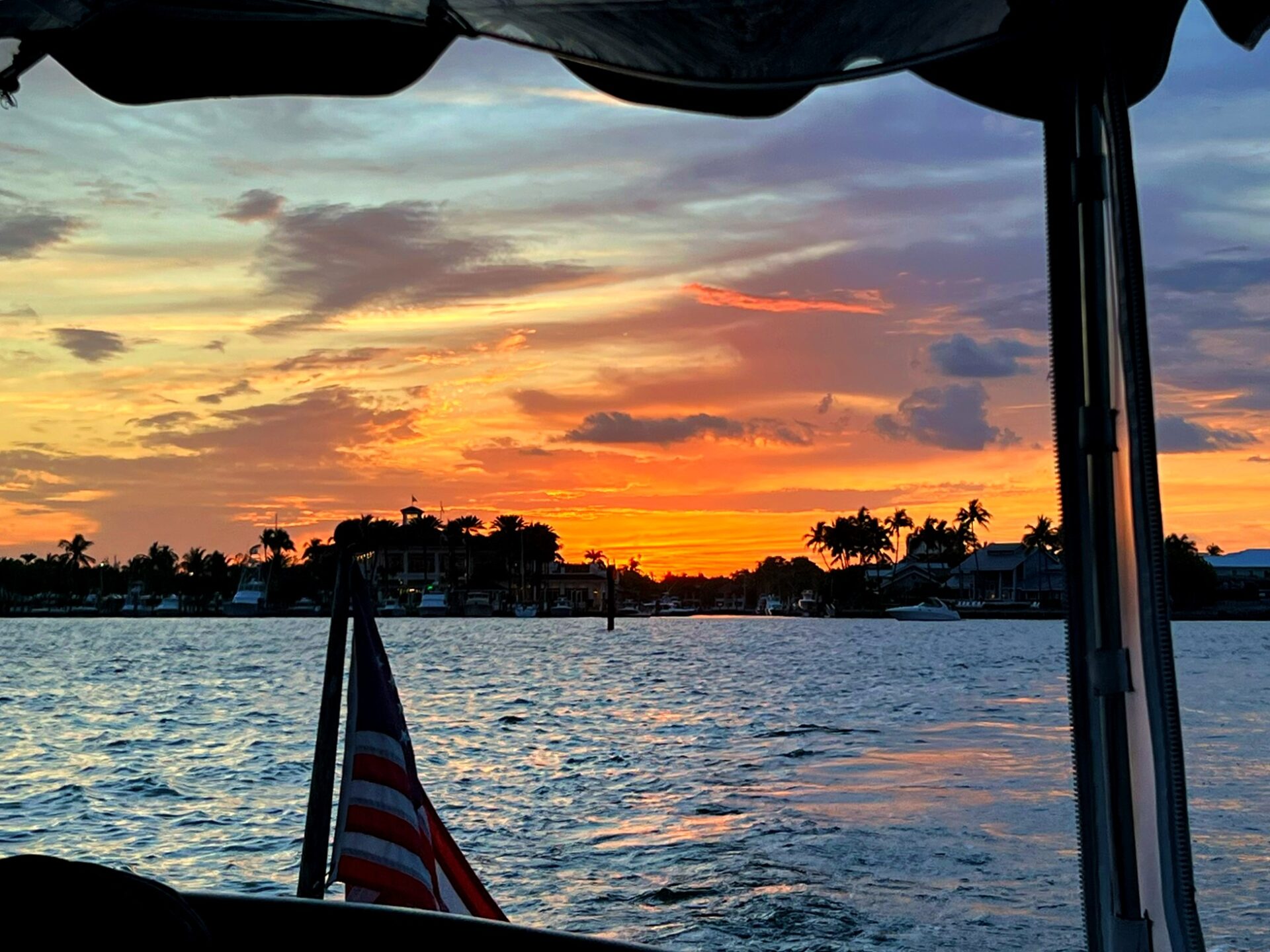 sun set in Fort Lauderdale