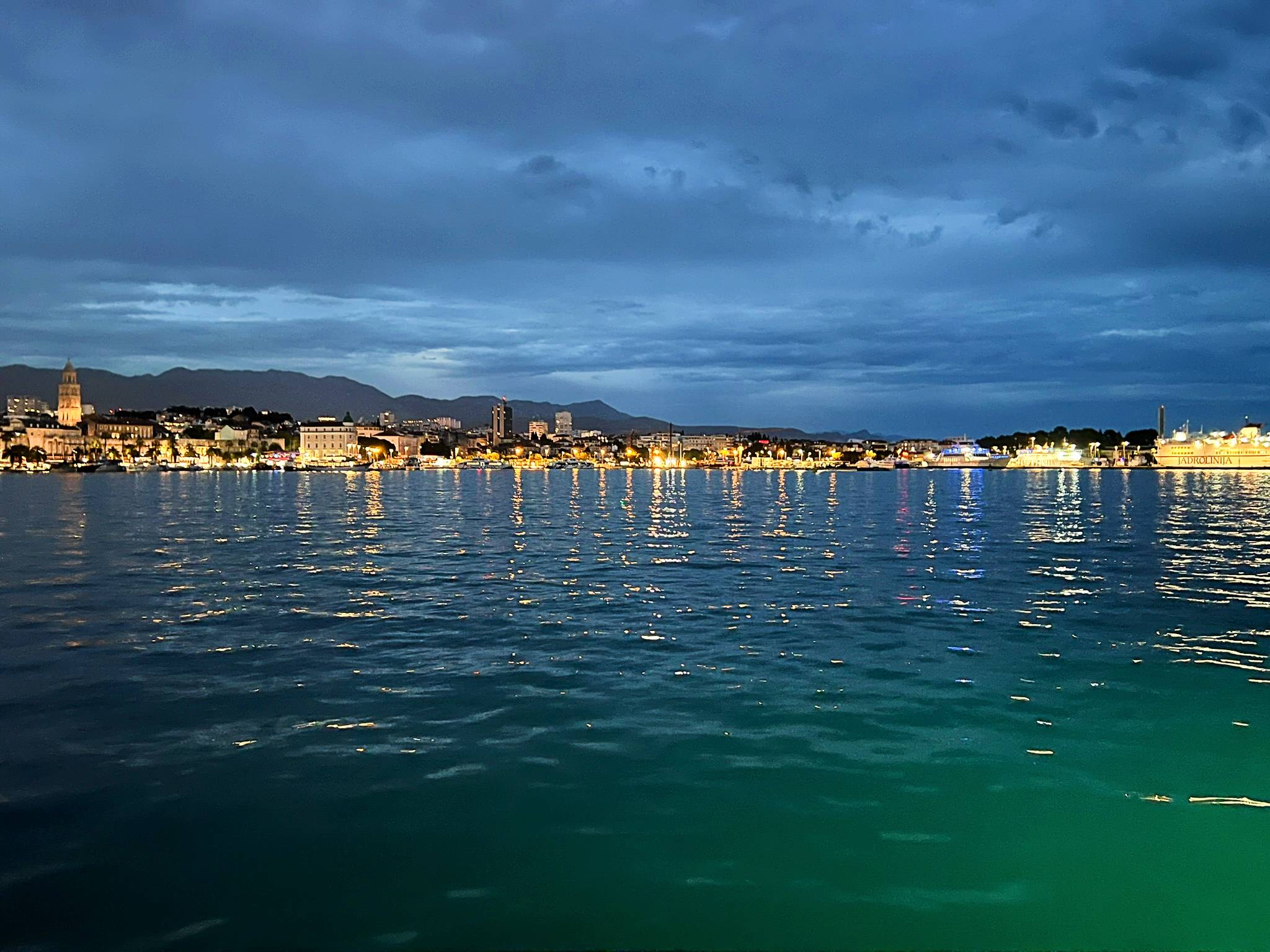 Split Croatia at night