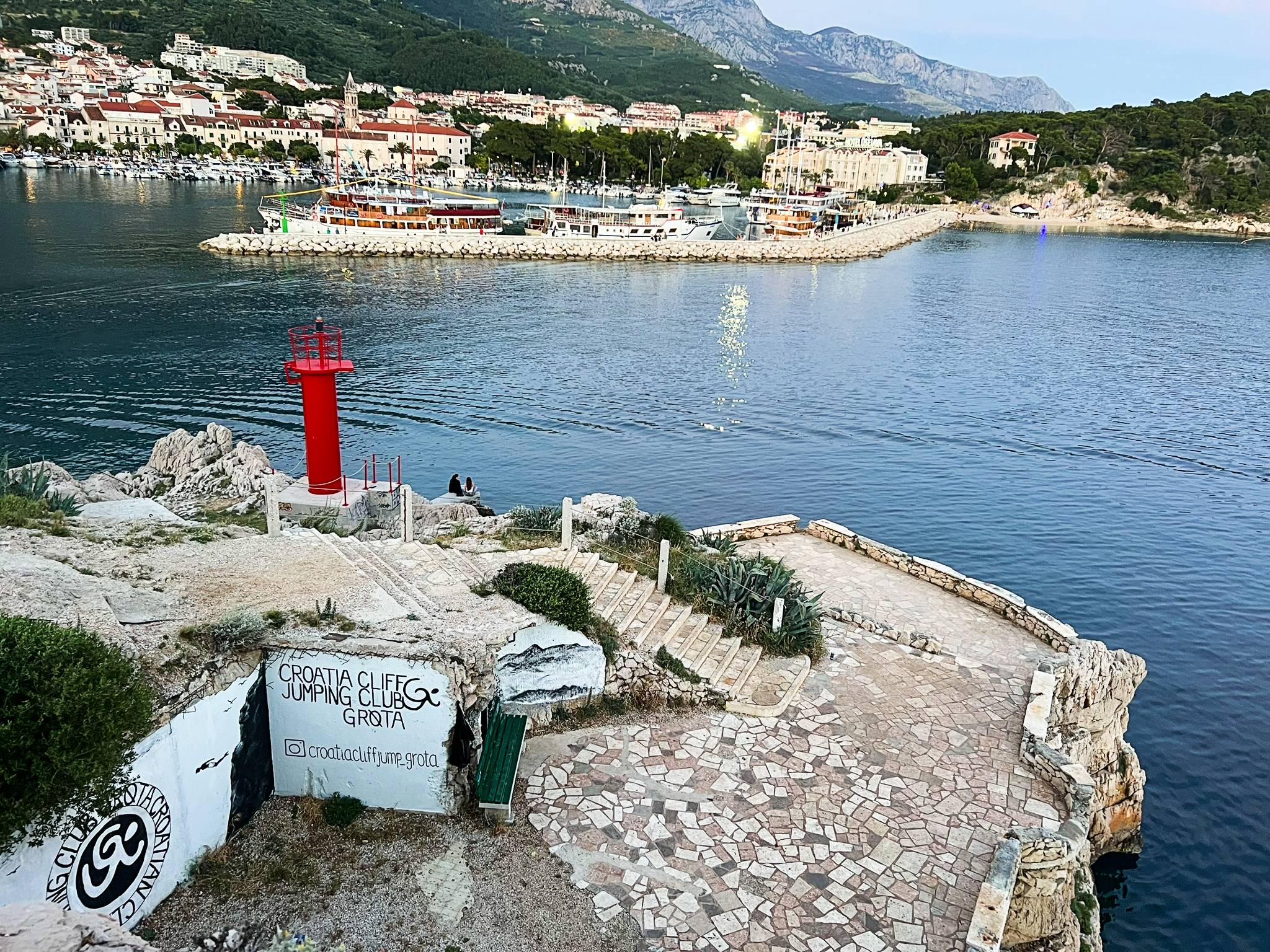 cliff jump Makarska