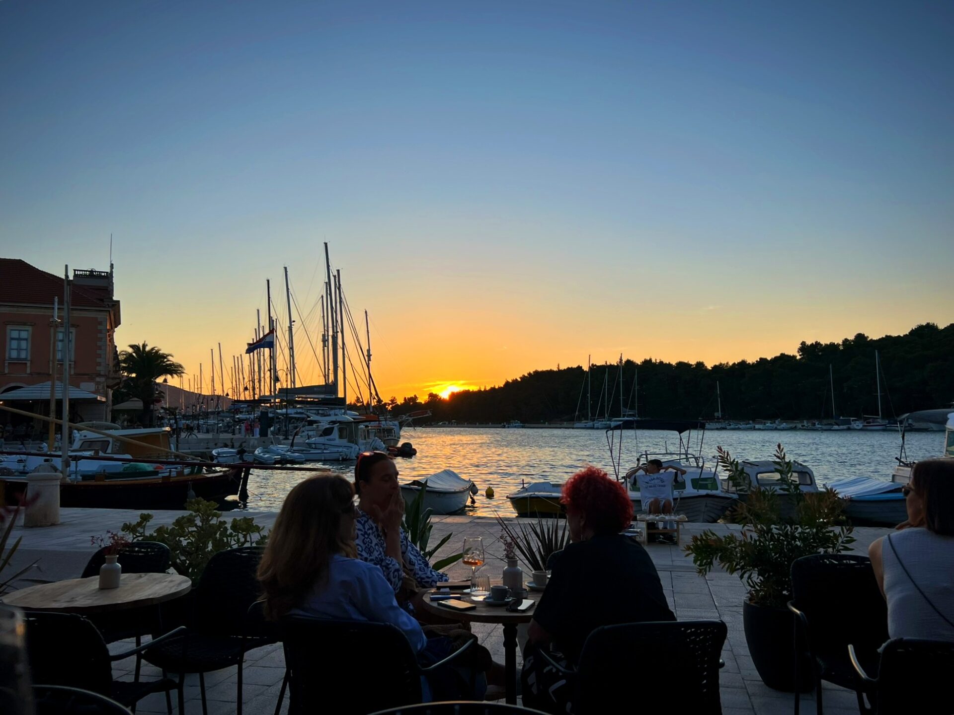 sunset in Stari Grad Croatia