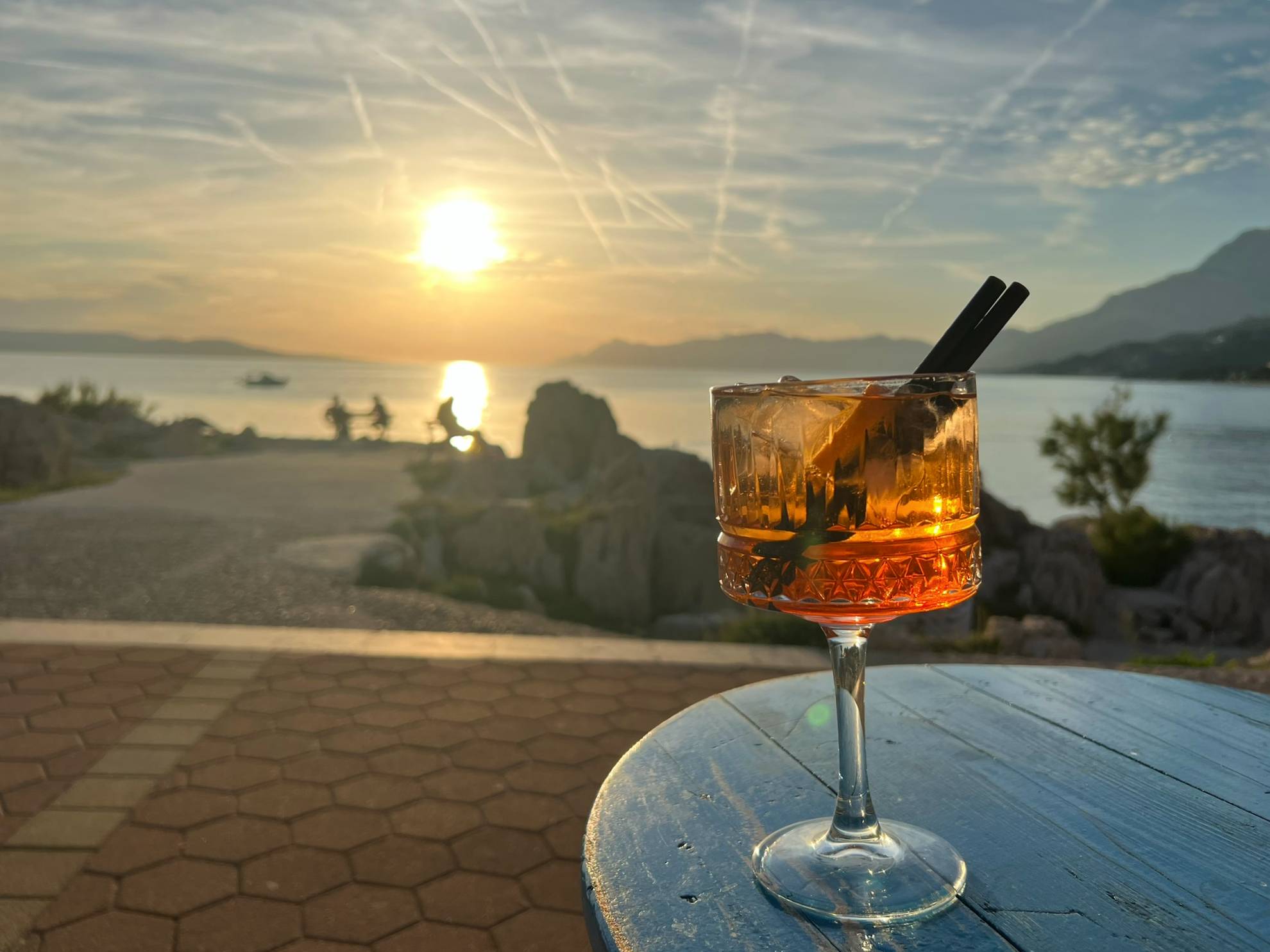 sunset bar in Makarska