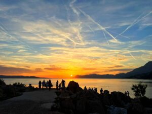 where to see sunset in Makarska